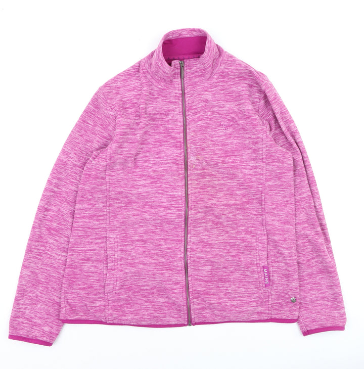 Maine New England Women's Pink Size 16 Full Zip Fleece Jacket