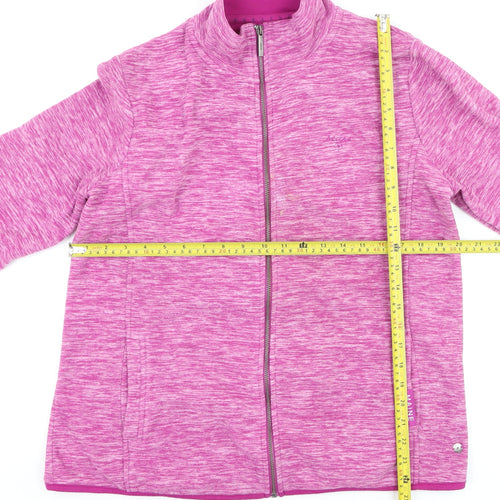 Maine New England Women's Pink Size 16 Full Zip Fleece Jacket