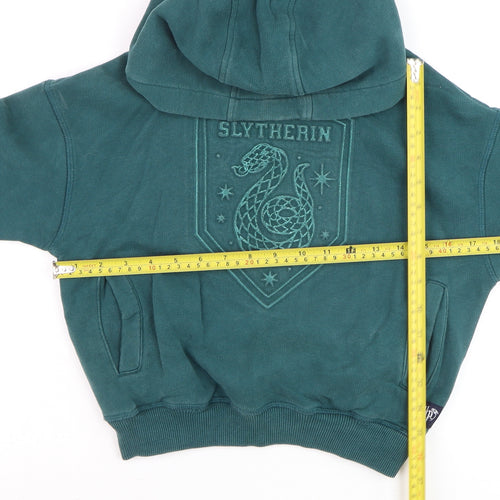 Marks and Spencer Boys Green Slytherin Pullover Hoodie 7-8 Years Harry Potter