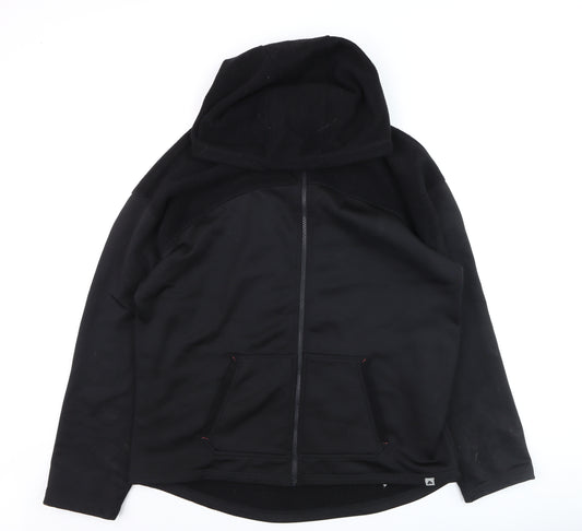 Ozark Trail Men's Black Softshell Hooded Hiking Jacket L