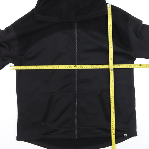 Ozark Trail Men's Black Softshell Hooded Hiking Jacket L