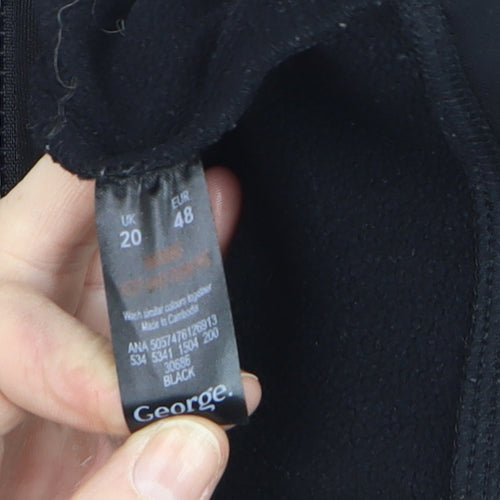 Ozark Trail Men's Black Softshell Hooded Hiking Jacket L