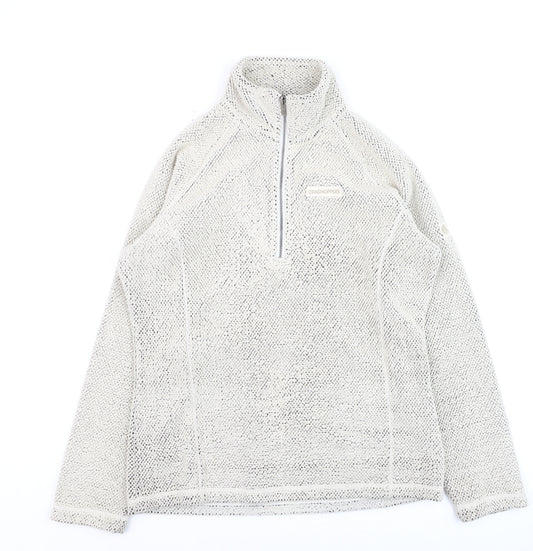 Craghoppers Women Beige 1/2 Zip Fleece Sweatshirt UK 10