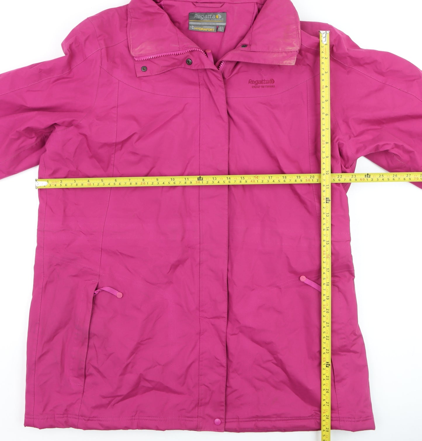 Regatta Women's Pink Waterproof Hydrafort Rain Jacket Size 10