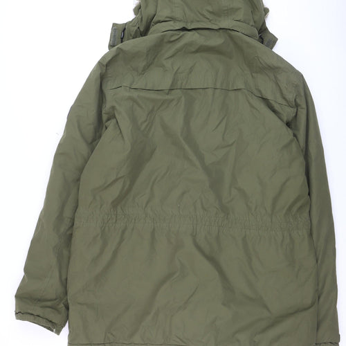 Regatta Men’s Green L Hooded Fur Trim Parka Jacket