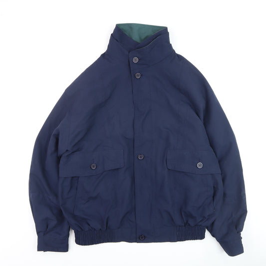 Microfin Microsoft Men’s Blue Bomber Jacket M Regular Classic Style