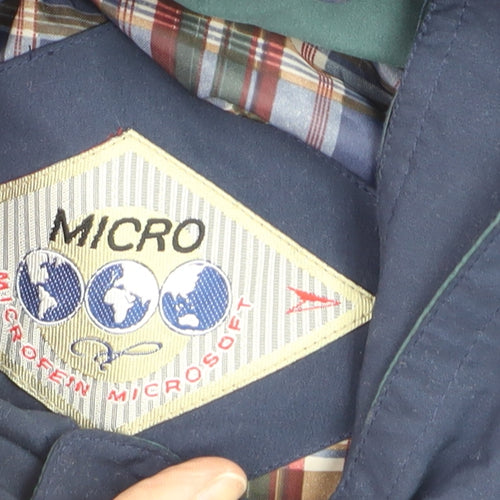 Microfin Microsoft Men’s Blue Bomber Jacket M Regular Classic Style