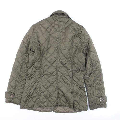 Vackpro Women's Green Quilted Mid-Length Jacket XS