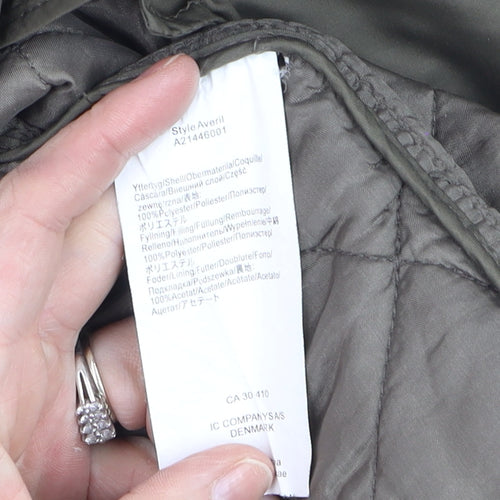Vackpro Women's Green Quilted Mid-Length Jacket XS