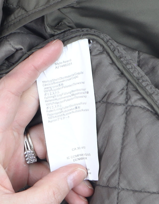 Vackpro Women's Green Quilted Mid-Length Jacket XS