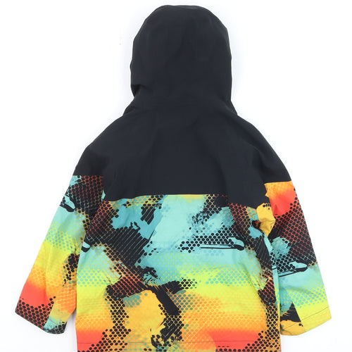 Next Boys Multicoloured Waterproof Hooded Puffer Jacket 5 Years
