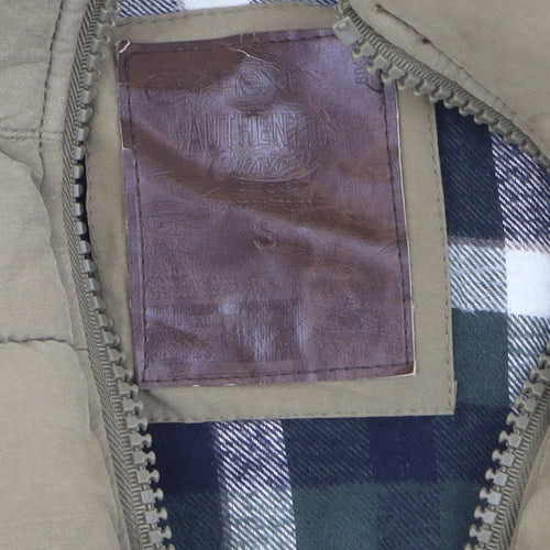 Next Men's Brown Quilted Bodywarmer Waistcoat S Regular Fit