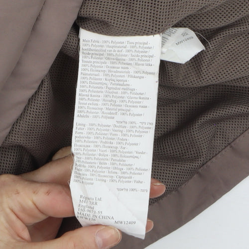 Regatta Womens Brown Waterproof Hooded Rain Coat Jacket Size 20