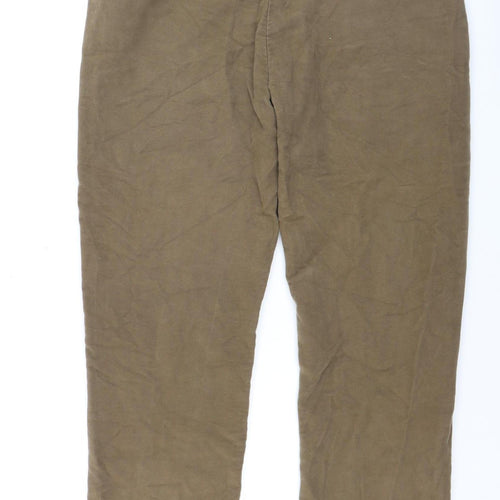 Marks and Spencer Men's Brown Chino Trousers 38W 29L Regular Fit