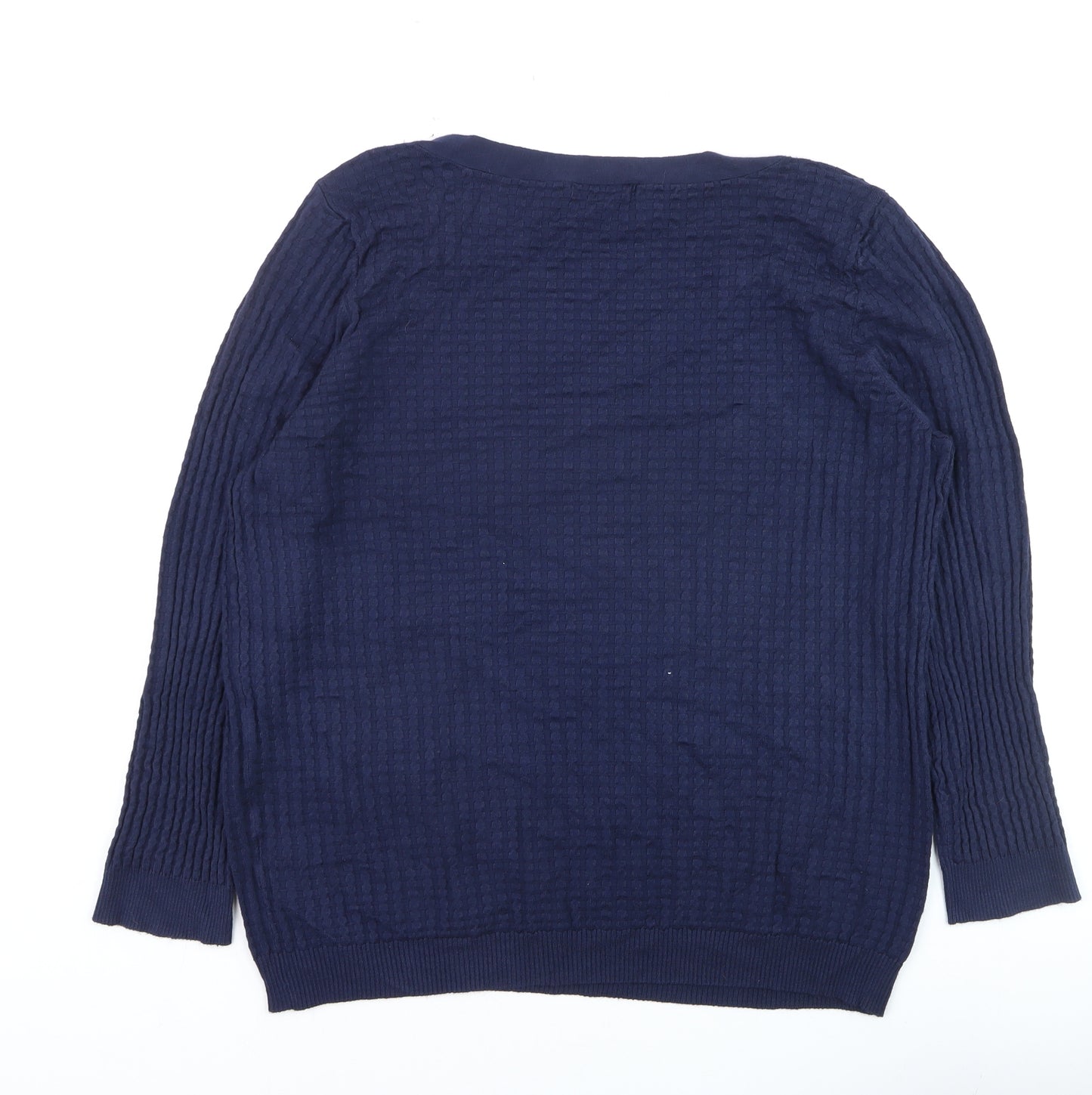 Marks and Spencer Per Una Women's Blue Size 22 Knit Pullover Jumper