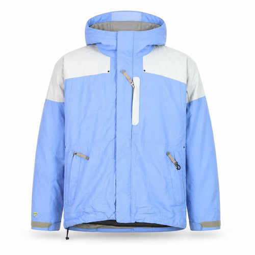 Global Rider Men's Blue L Hooded Waterproof Nylon Parka Jacket