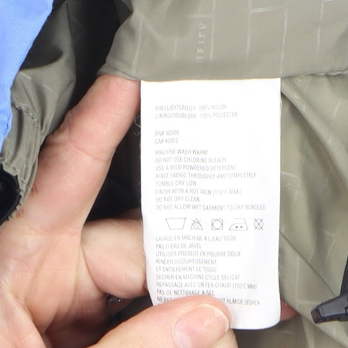 Global Rider Men's Blue L Hooded Waterproof Nylon Parka Jacket