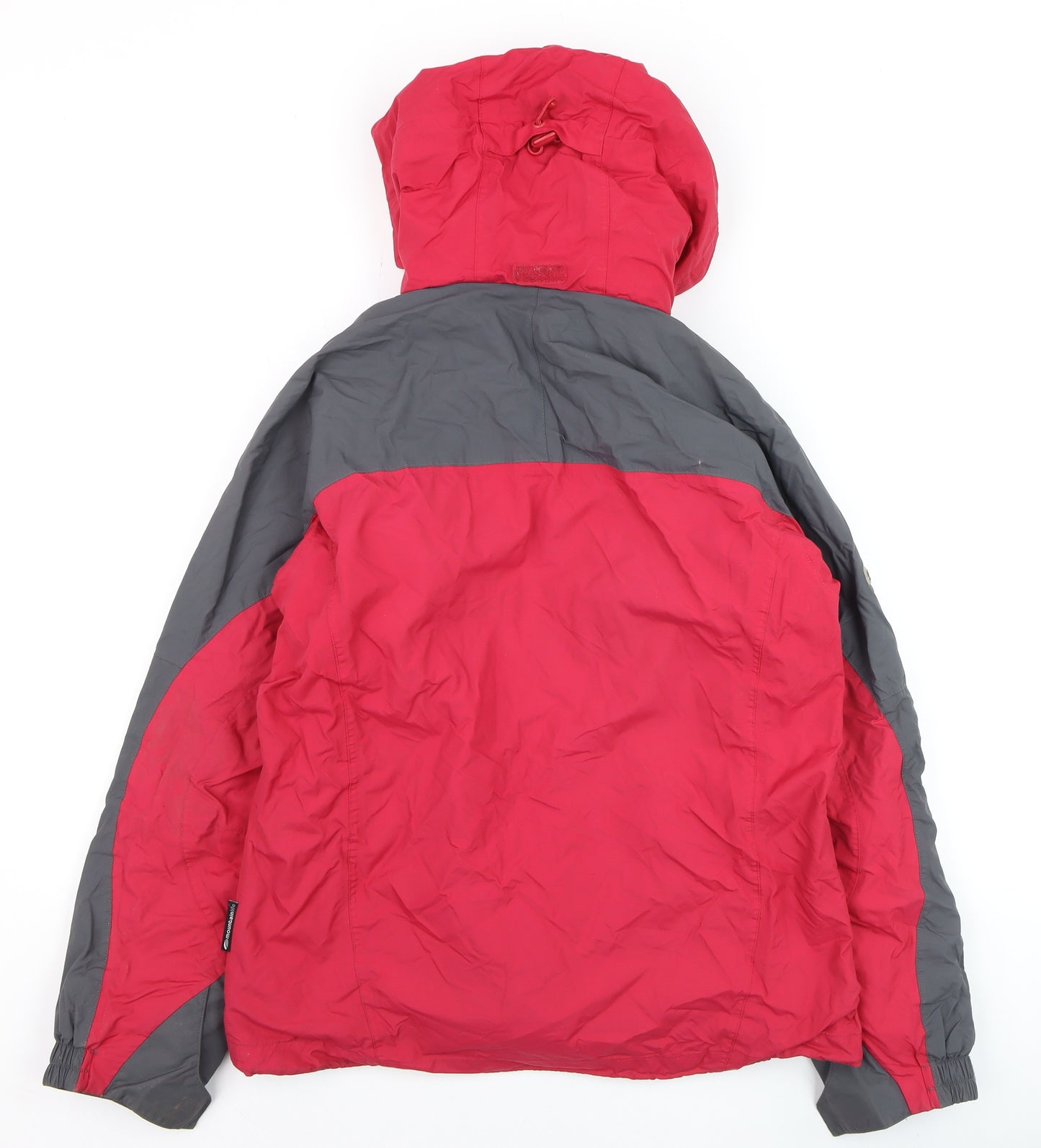 Mountainlife Women Red Grey Waterproof Ski Jacket Size 8 Hooded