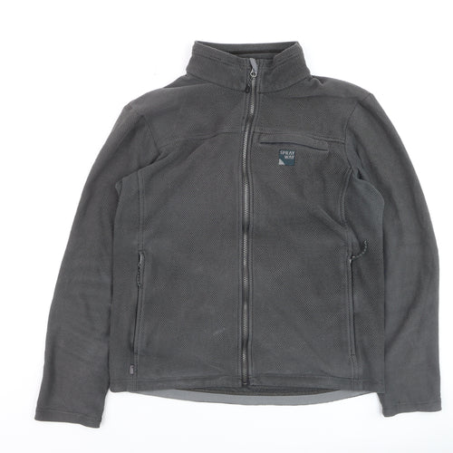 Sprayway Men's Grey Full Zip Fleece Sweatshirt Size M