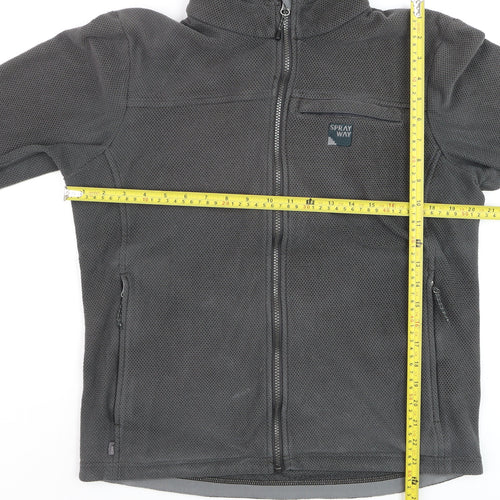 Sprayway Men's Grey Full Zip Fleece Sweatshirt Size M