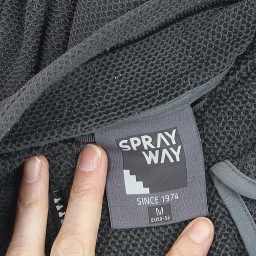 Sprayway Men's Grey Full Zip Fleece Sweatshirt Size M