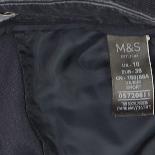 Marks and Spencer Women’s Blue Ankle Length Leggings Size 10 Cotton Stretch
