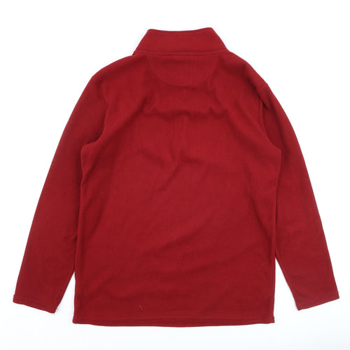 Peter Storm Men's Red Fleece 1/2 Zip Pullover Sweatshirt M