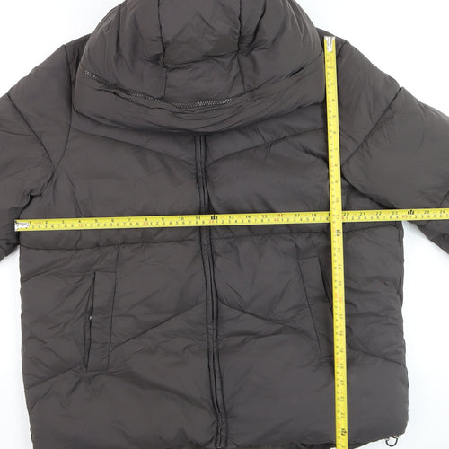 Very Womens Black Size 14 Hooded Puffer Jacket