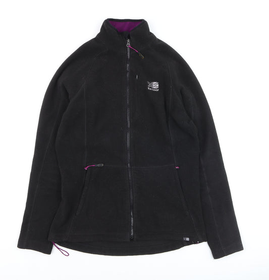 Karrimor Women's Black Fleece Full Zip Sweatshirt Size 12