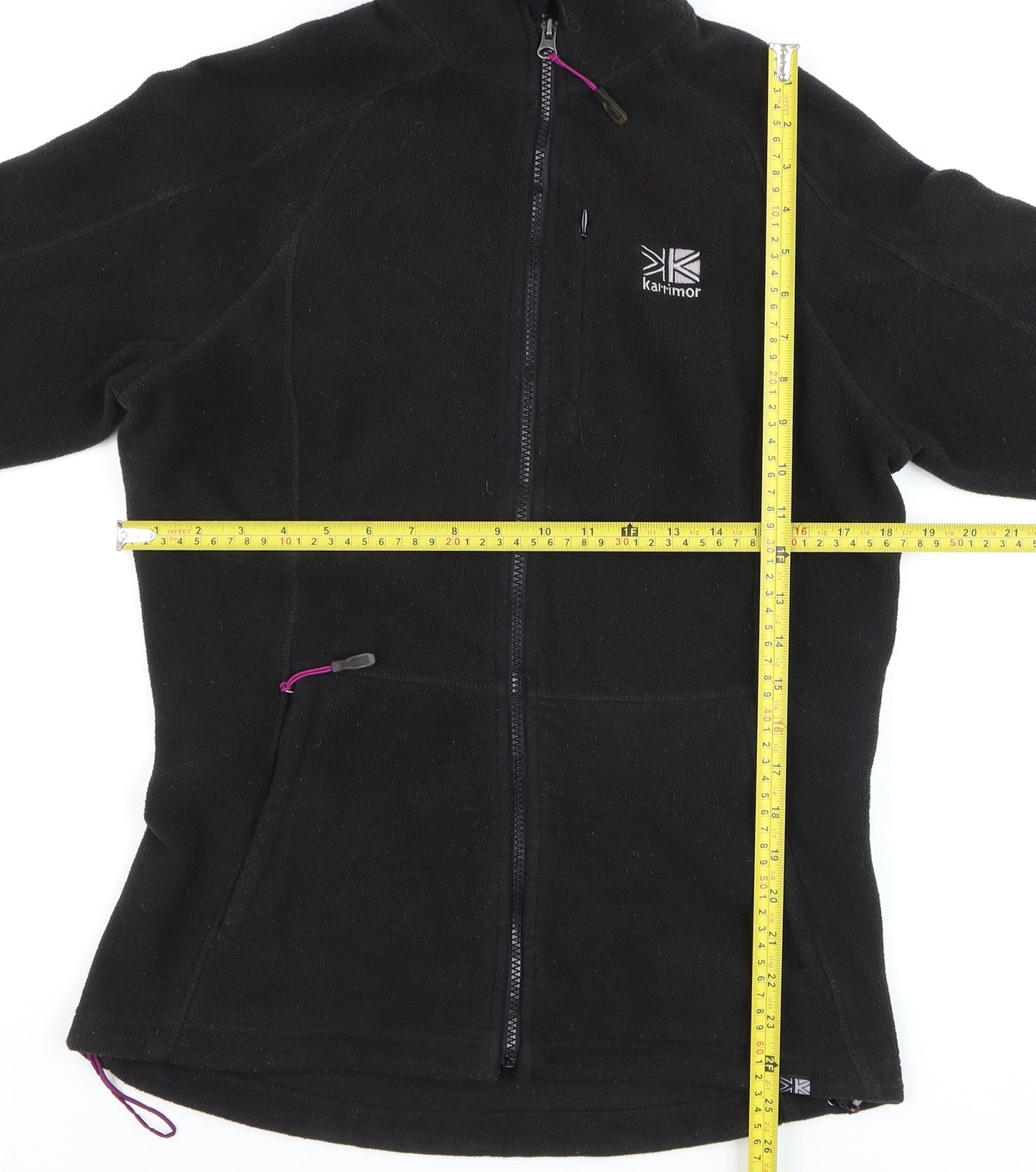 Karrimor Women's Black Fleece Full Zip Sweatshirt Size 12