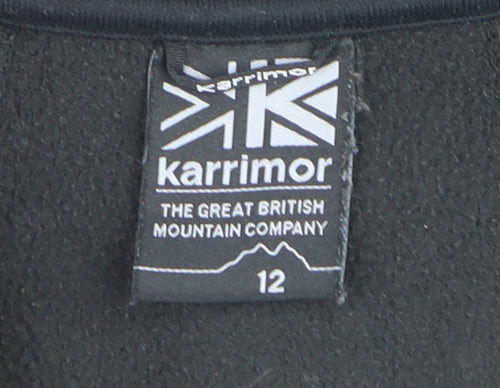 Karrimor Women's Black Fleece Full Zip Sweatshirt Size 12