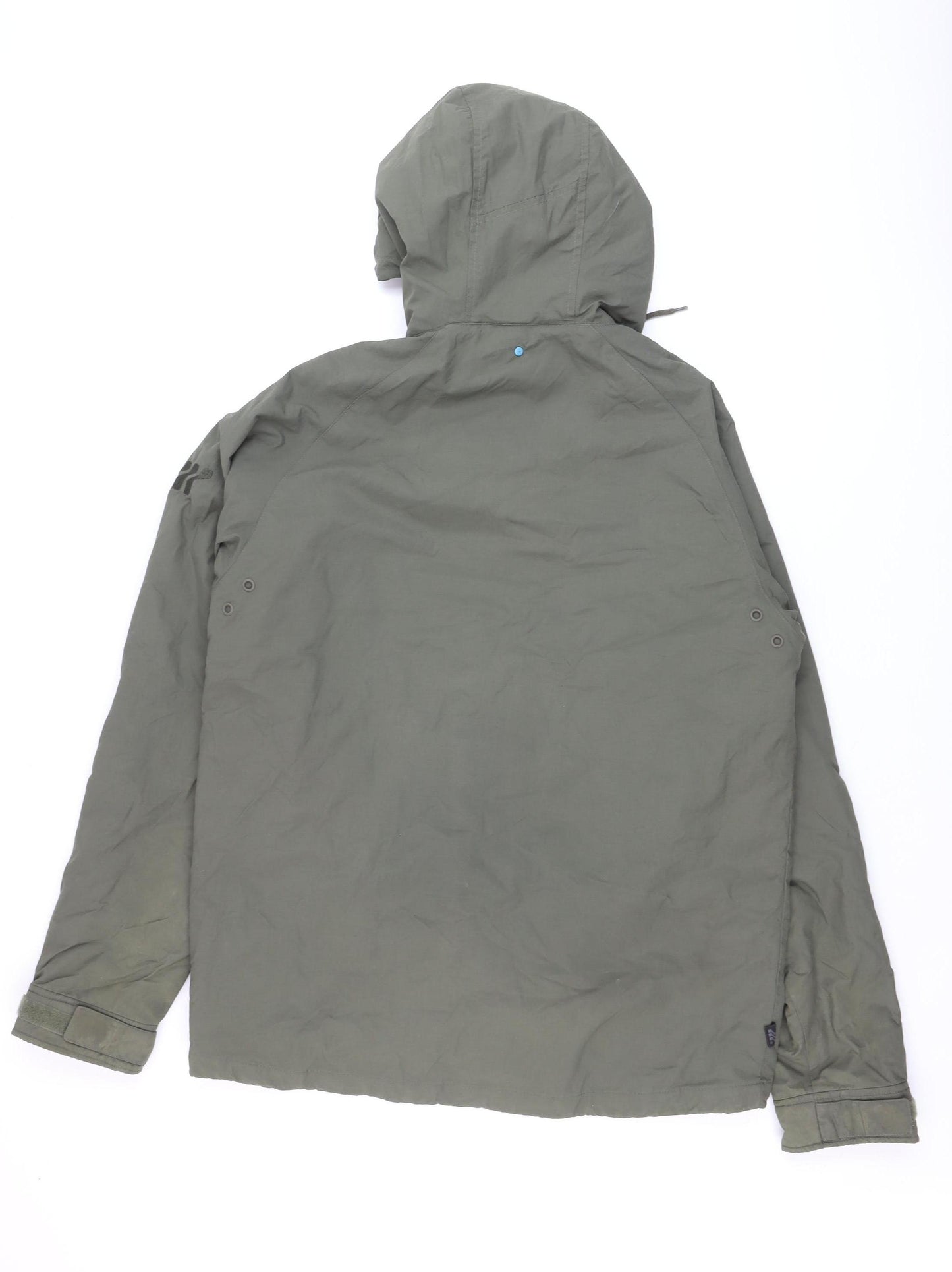 Boxfresh Men's Green Hooded Parka Jacket Size M Nylon Lined Casual