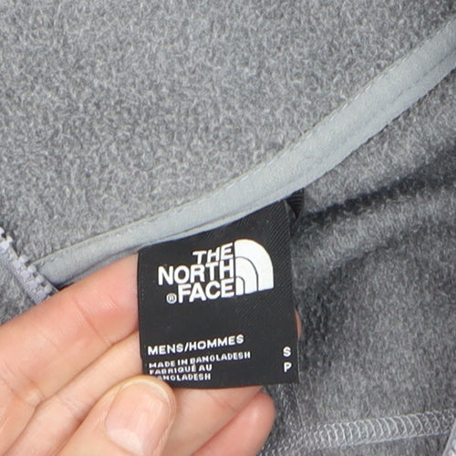 The North Face Men's Grey Fleece 1/4 Zip Pullover Sweatshirt Size S