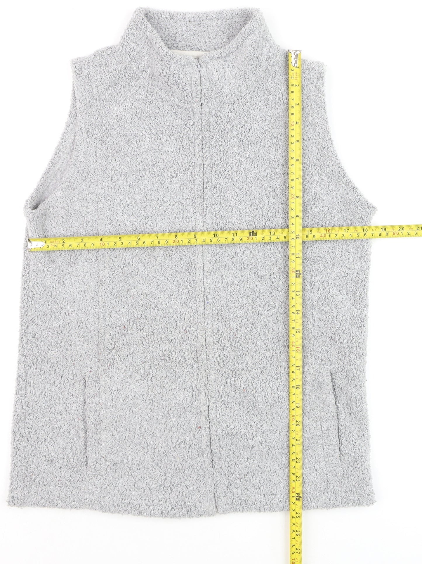 EWM Pure Classics Women's Grey Fleece Waistcoat Size S 10/12