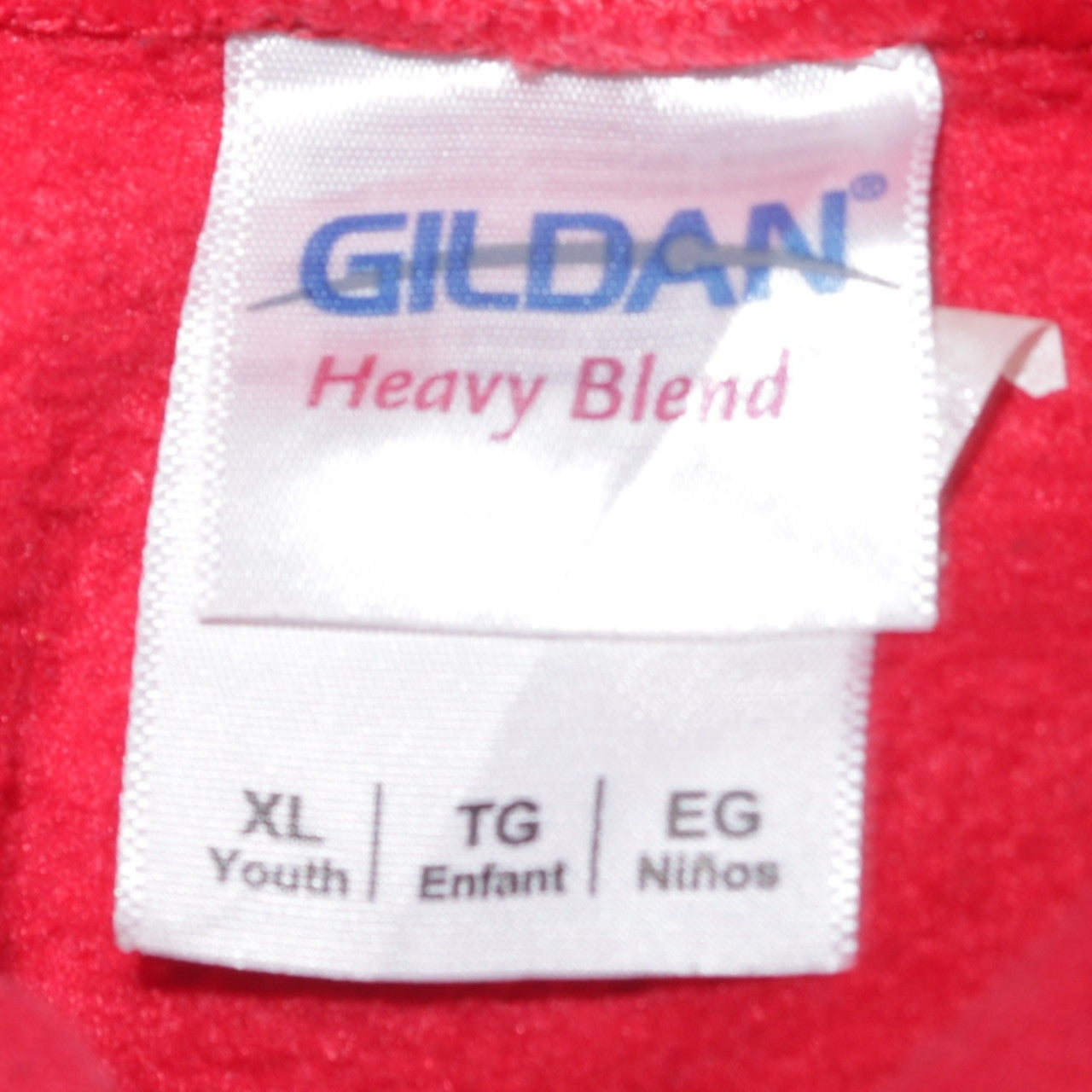 Gildan Boys Red Flash Graphic Pullover Hoodie XL Youth