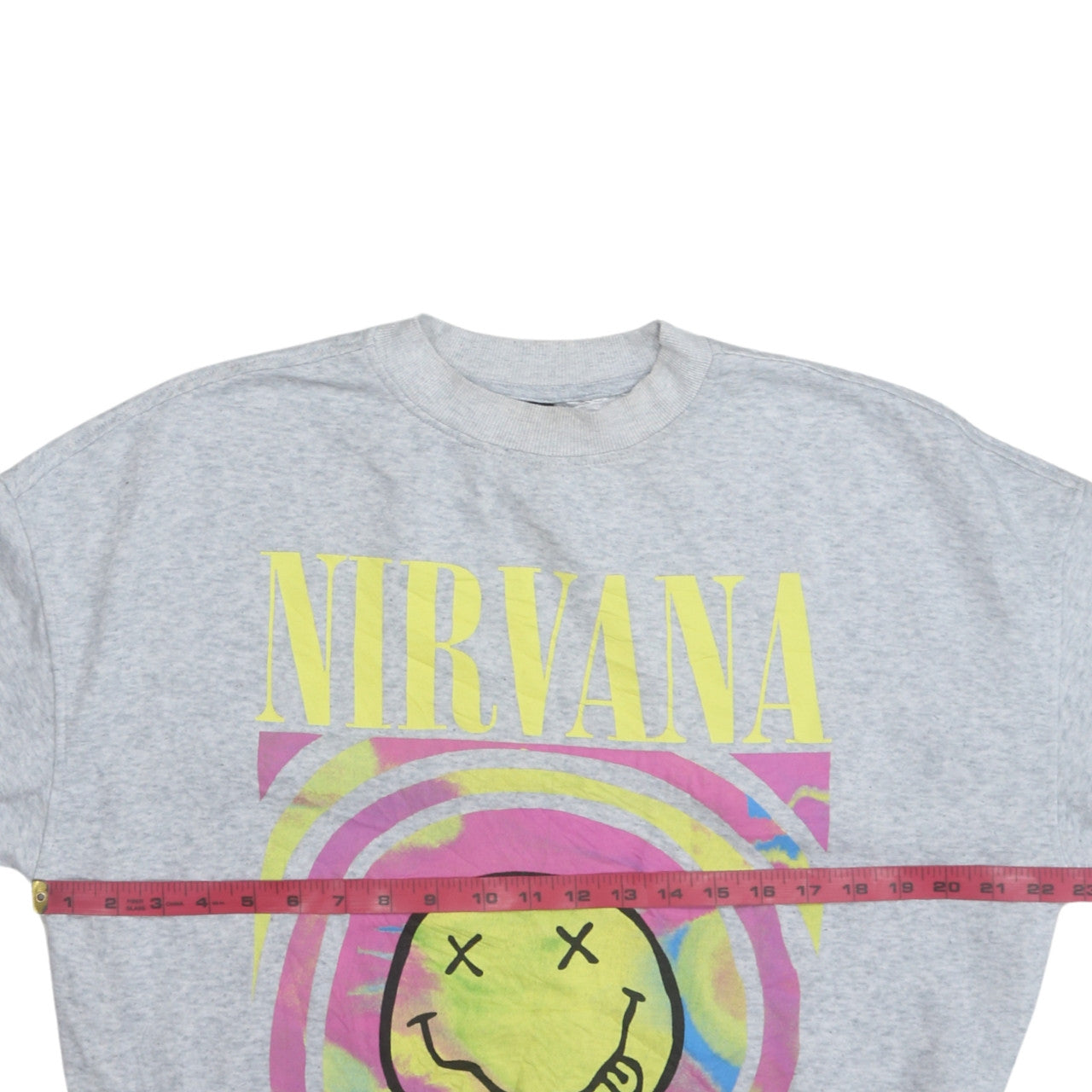 H&M Divided Women’s Grey Nirvana Graphic Crew Neck Sweatshirt XS