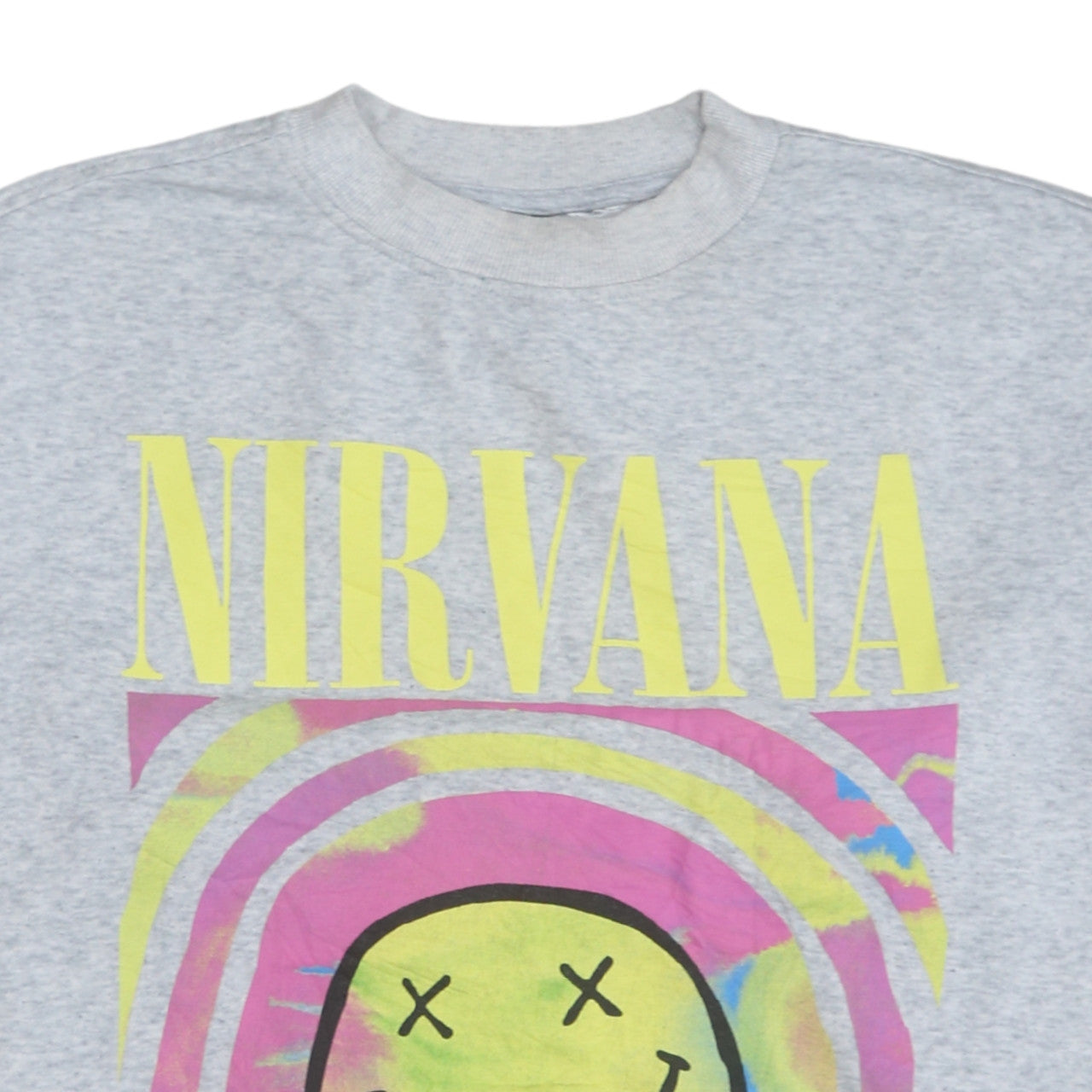 H&M Divided Women’s Grey Nirvana Graphic Crew Neck Sweatshirt XS