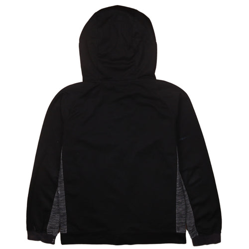 Nike Boys Black Full Zip Hoodie Size 12-13 Years L Logo Sportswear