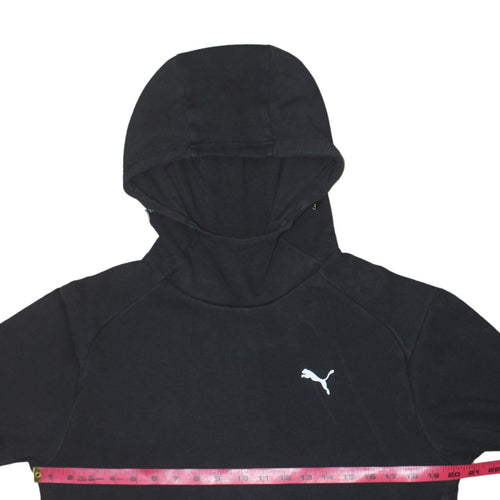 Puma Men's Black Pullover Hoodie Small Sports Fleece Sweatshirt