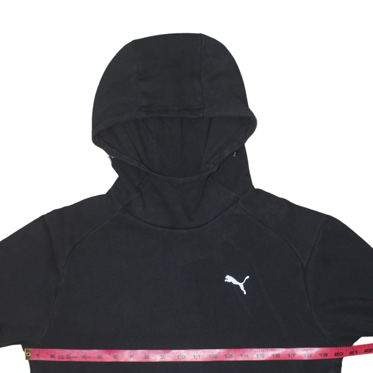 Puma Men's Black Pullover Hoodie Small Sports Fleece Sweatshirt