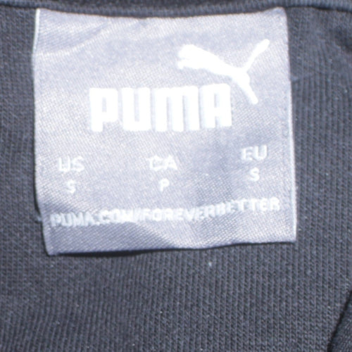 Puma Men's Black Pullover Hoodie Small Sports Fleece Sweatshirt
