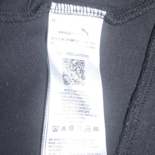 Puma Men's Black Pullover Hoodie Small Sports Fleece Sweatshirt