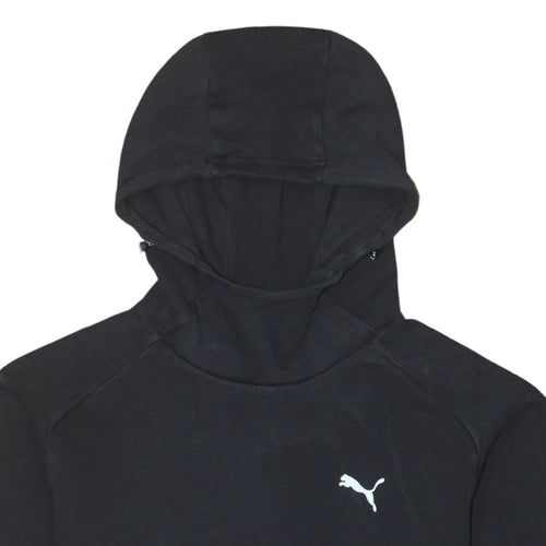 Puma Men's Black Pullover Hoodie Small Sports Fleece Sweatshirt
