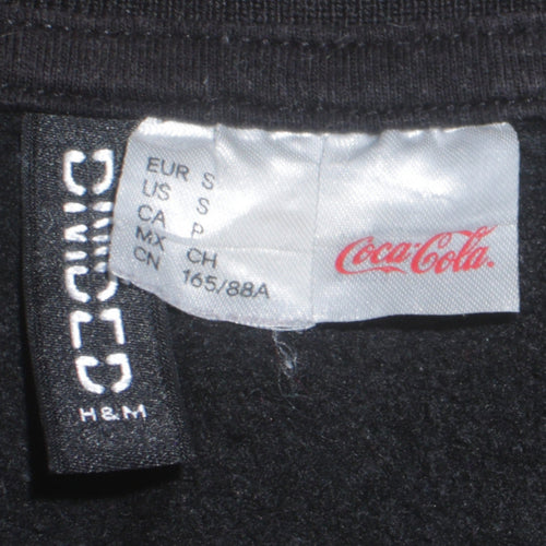 H&M Coca-Cola Black Women's Small Pullover Sweatshirt