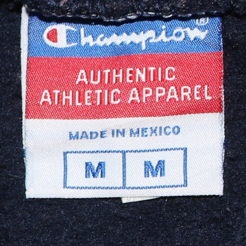 Champion Mens Blue M Pullover Hoodie Massasoit Community College