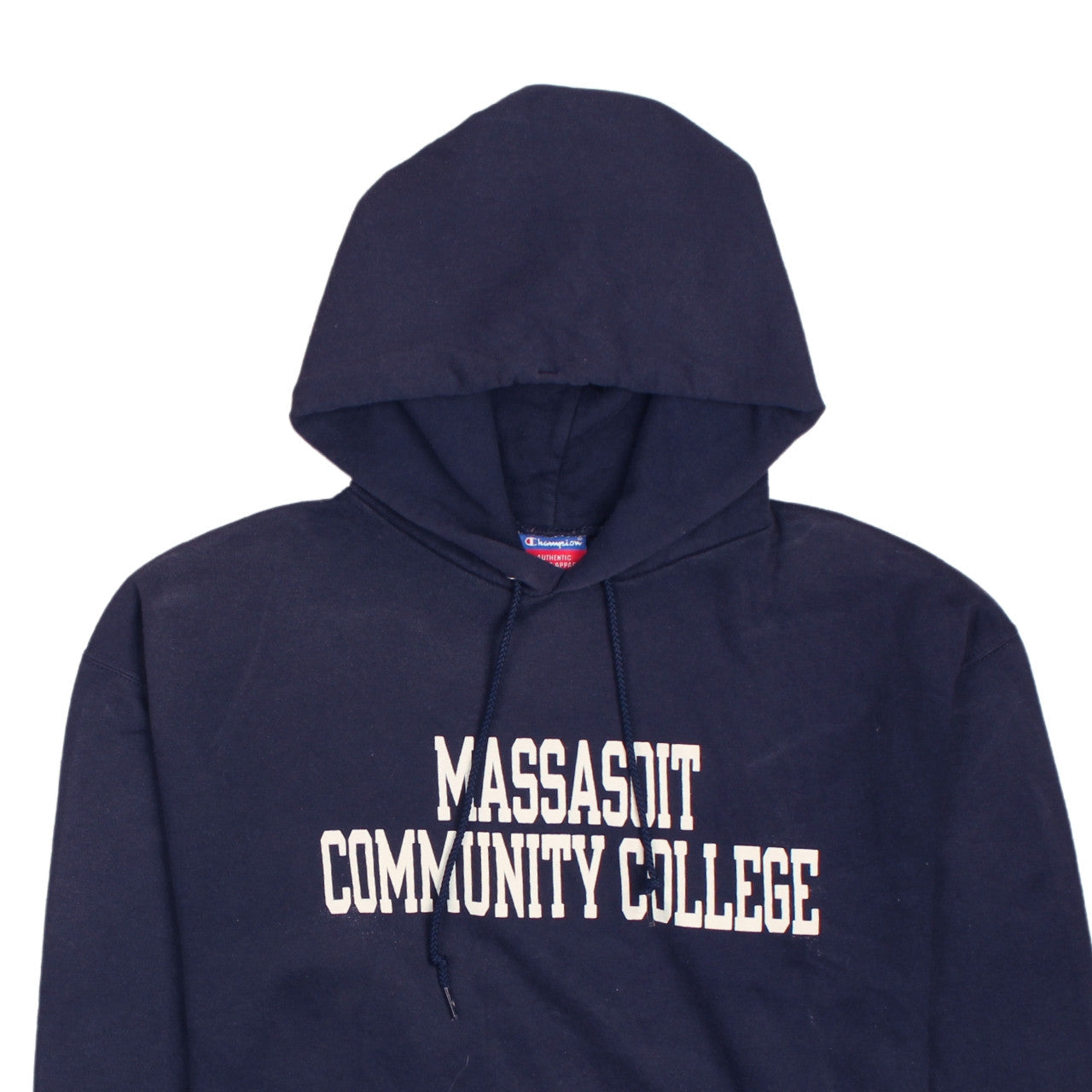 Champion Mens Blue M Pullover Hoodie Massasoit Community College
