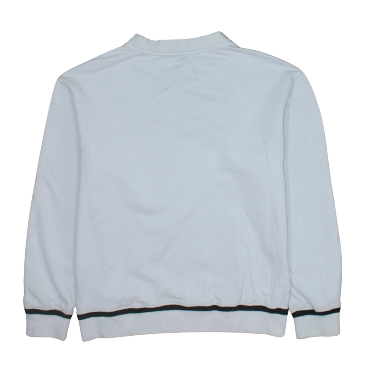 Calvin Klein Jeans Men’s White Small Crew Neck Cotton Sweatshirt