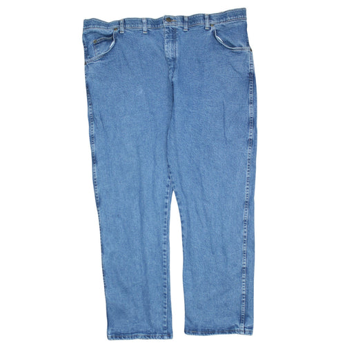 Wrangler Men's Blue 44x29 Regular Fit Straight Denim Jeans