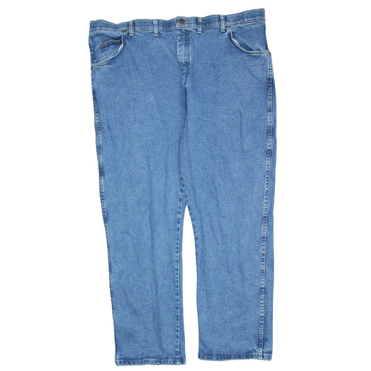 Wrangler Men's Blue 44x29 Regular Fit Straight Denim Jeans