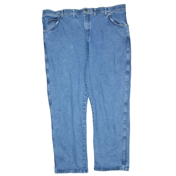 Wrangler Men's Blue 44x29 Regular Fit Straight Denim Jeans